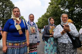 Participants of the religious procession