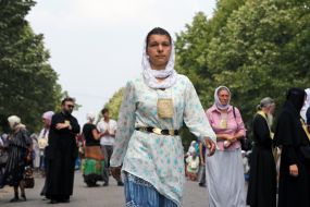Participants of the religious procession