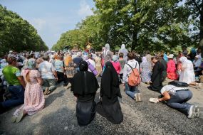 Participants of the religious procession