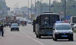 Participants of the religious procession