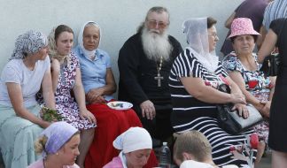Participants of the religious procession