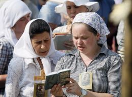 Participants of the religious procession