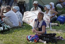 Participants of the religious procession