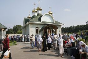 Participants of the religious procession