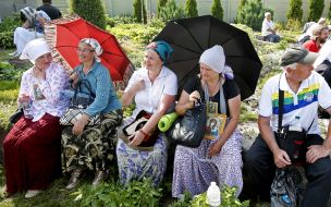 Participants of the religious procession