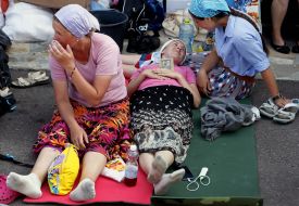 Participants of the religious procession