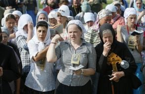 Participants of the religious procession