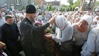 Participants of the religious procession