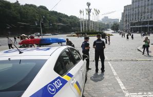Police on the European Square