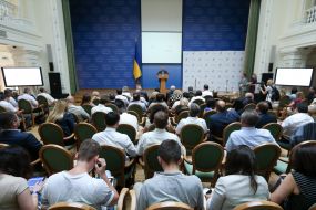 Participants opening Hi Tech Office Ukraine