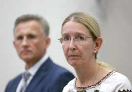 Uliana Suprun and Roman Ilyk