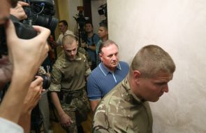 Oleksandr Efremov before the court session