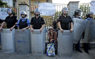 The action near the Obolon court
