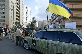 The action near the Obolon court
