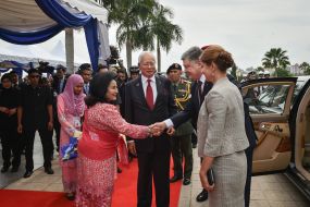 Rossi Mansor, Najib Razak, Petro Poroshenko and  Marina Poroshenko