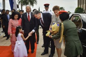 Rossi Mansor, Najib Razak, Petro Poroshenko and  Marina Poroshenko