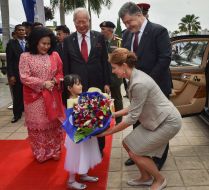 Rossi Mansor, Najib Razak, Petro Poroshenko and  Marina Poroshenko