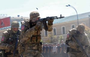 Demonstrations of police special forces "Kord"
