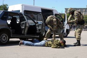 Demonstrations of police special forces "Kord"