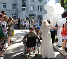 Молодята Сергій і Катерина Ющенко