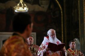 Патриарх Филарет во Владимирском соборе