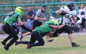 American football. "Lions" (Lviv) - "Lesoruby" (Uzhgorod)