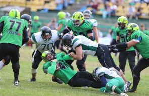 American football. "Lions" (Lviv) - "Lesoruby" (Uzhgorod)