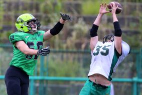 American football. "Lions" (Lviv) - "Lesoruby" (Uzhgorod)