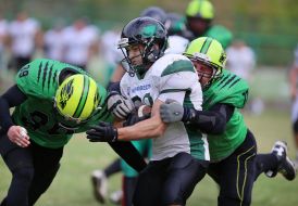 American football. "Lions" (Lviv) - "Lesoruby" (Uzhgorod)