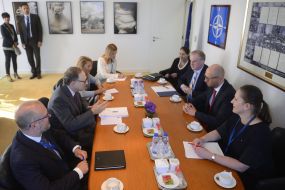 Meeting of Arseniy Yatsenyuk and Alexander Vershbow