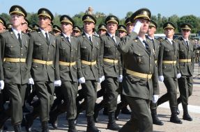 Rehearsal of parade for Independence Day