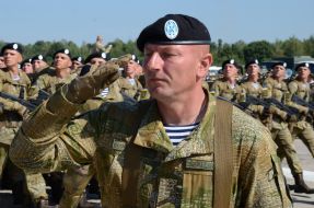 Rehearsal of parade for Independence Day