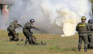 Demonstration classes soldiers of the National Guard Ukraine