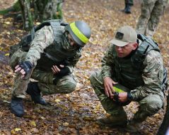 Demonstration classes soldiers of the National Guard Ukraine