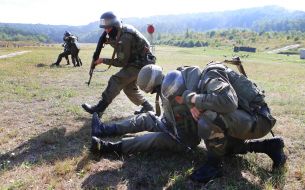 Demonstration classes soldiers of the National Guard Ukraine