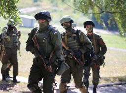 Demonstration classes soldiers of the National Guard Ukraine