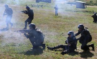 Demonstration classes soldiers of the National Guard Ukraine