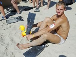 The race in flippers "Duck Run 2016"