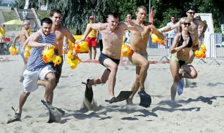 The race in flippers "Duck Run 2016"