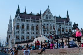 Celebration of the Day St. Stephen in Budapest (Hungary)