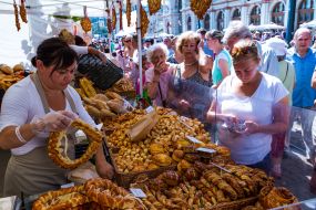 Celebration of the Day St. Stephen in Budapest (Hungary)
