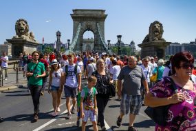 Celebration of the Day St. Stephen in Budapest (Hungary)