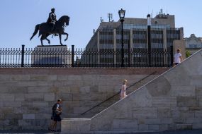Celebration of the Day St. Stephen in Budapest (Hungary)