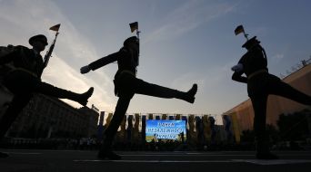 Dress rehearsal of Military Parade