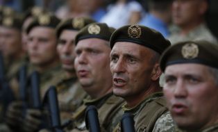 Dress rehearsal of Military Parade