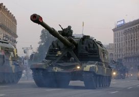 Dress rehearsal of Military Parade