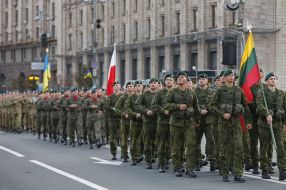 Dress rehearsal of Military Parade