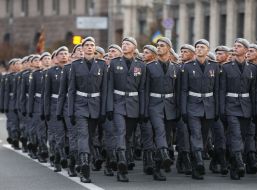 Dress rehearsal of Military Parade