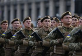 Dress rehearsal of Military Parade