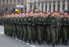 Dress rehearsal of Military Parade